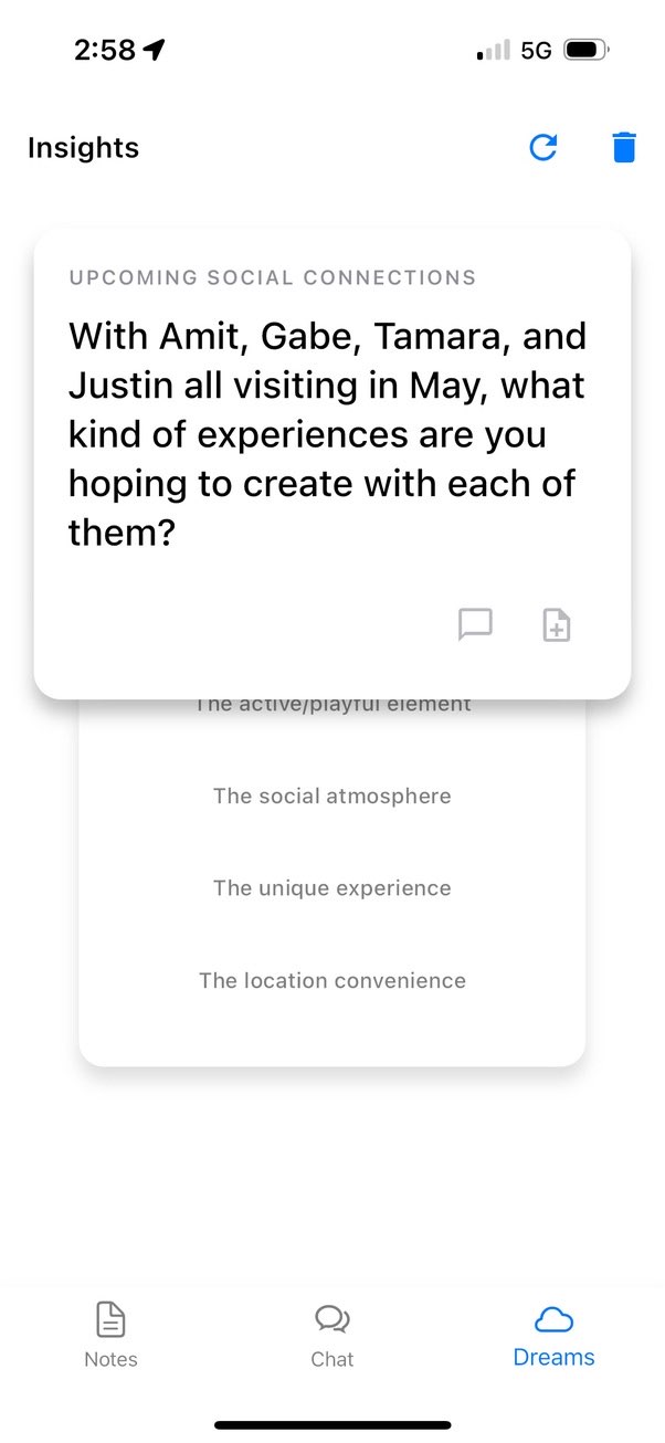 Dream #3 - Makes connections on your behalf
